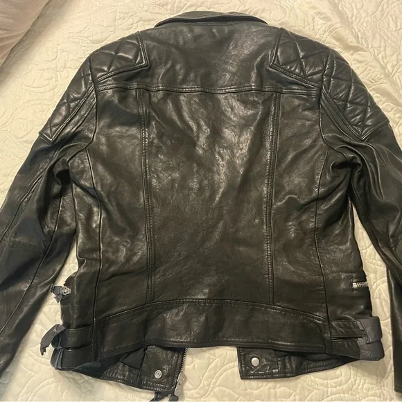 All saints leather jacket - Picture 3 of 7